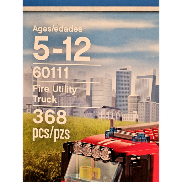 FIRE UTILITY TRUCK Lego City LEGO Set #60111 NEW Sealed RETIRED Unopened - Picture 4 of 15